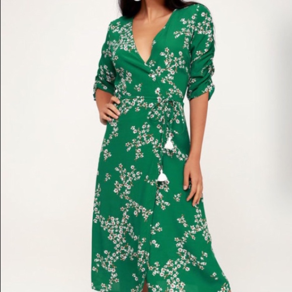 Faithfull the Brand floral wrap dress sx6 NWT